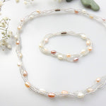 Afbeelding in Gallery-weergave laden, Perla Ketting en armband setje

