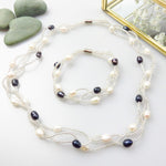 Afbeelding in Gallery-weergave laden, Perla Ketting en armband setje
