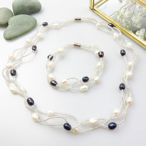 Perla Ketting en armband setje
